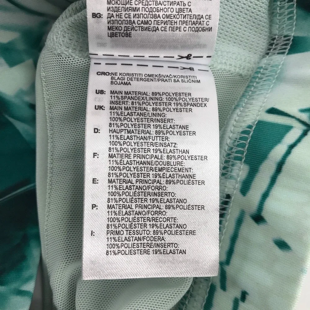 Adidas Green White Cross Back Sports Bra - Picture 7 of 8